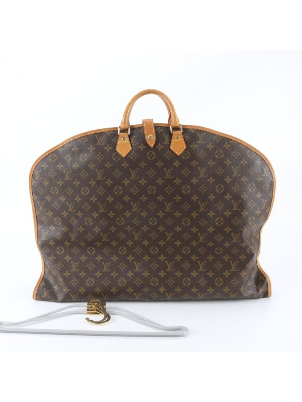 Louis Vuitton Monogram Us Porto Abbey Leather Garment Boston Business Handbag